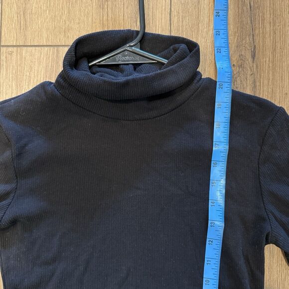 OGL Womens Mock Neck Ribbed Sweater Size Small Minimalist Capsule Everyday Soft - Picture 6 of 6